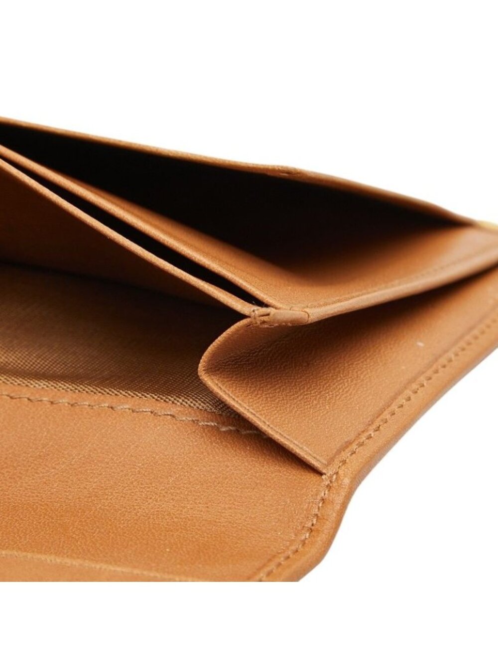 Celine Macadam Wallet Billfold Beige Brown Leather - Picture 8 of 10